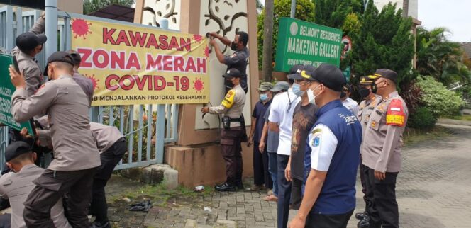 
 Polsek Kembangan Polres Metro Jakarta Barat Menerapkan Pembatasan Mobilitas