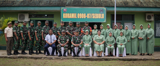 
 Kunjungan kerja Dandim 0906/Kutai Kartanegara, Himbau Anggota Koramil Agar Selalu Kompak