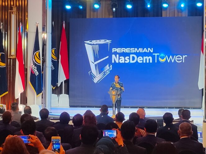 
 Presiden Joko Widodo Resmikan Nasdem Tower Di Menteng Jakarta Pusat