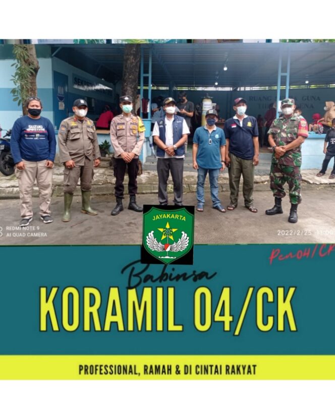 
 Babinsa Koramil 04/CK Kodim 0503/JB Monitoring Giat Vaksinasi Tahap Ke 2 Di Perumahan Pasadena