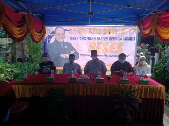 
 Abdul Azis Muslim Turun Dan Mendengarkan Aspirasi Warga Cengkareng Di Masa Reses