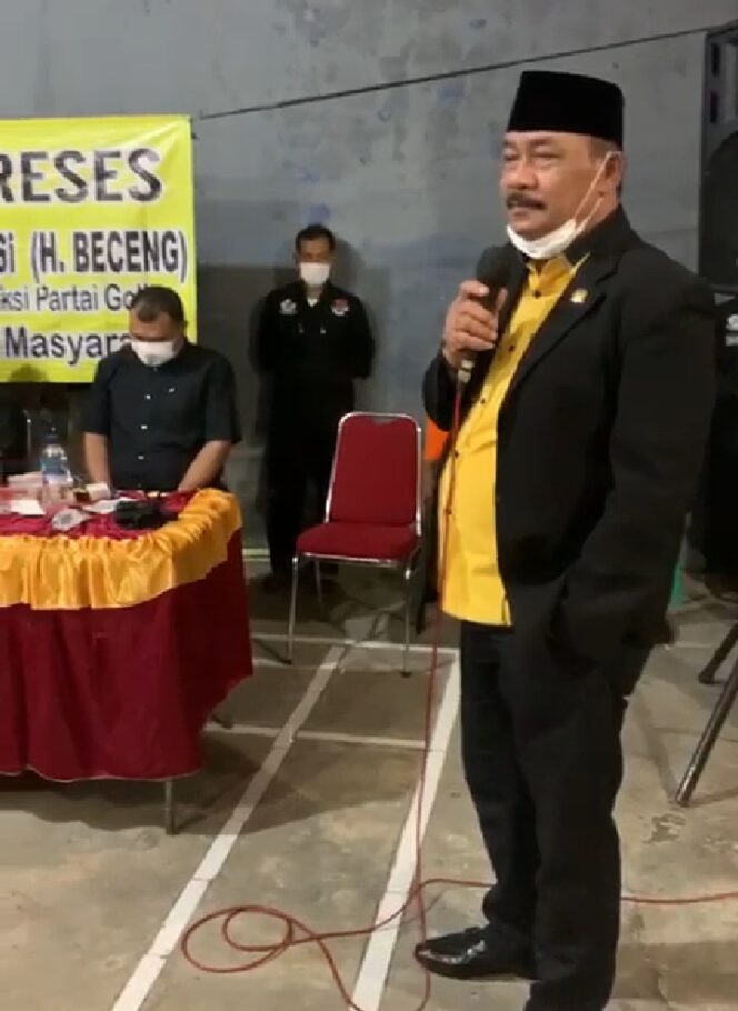 
 Anggota DPRD Fraksi Partai Golkar HR.Khotibi Achyar ( H.Beceng ) Melaksanakan Kegiatan Reses di RW 06 Kapuk, Jakbar