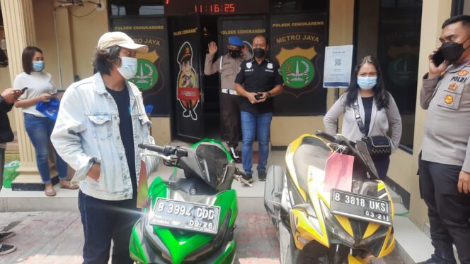 
 Berkat Patroli Polsek Cengkareng, Sepeda Motor Puspa dan Pendi Ditemukan Kembali