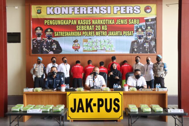 
 Polres Jakpus Ungkap Sabu 20 Kg di dalam Sound System Mobil