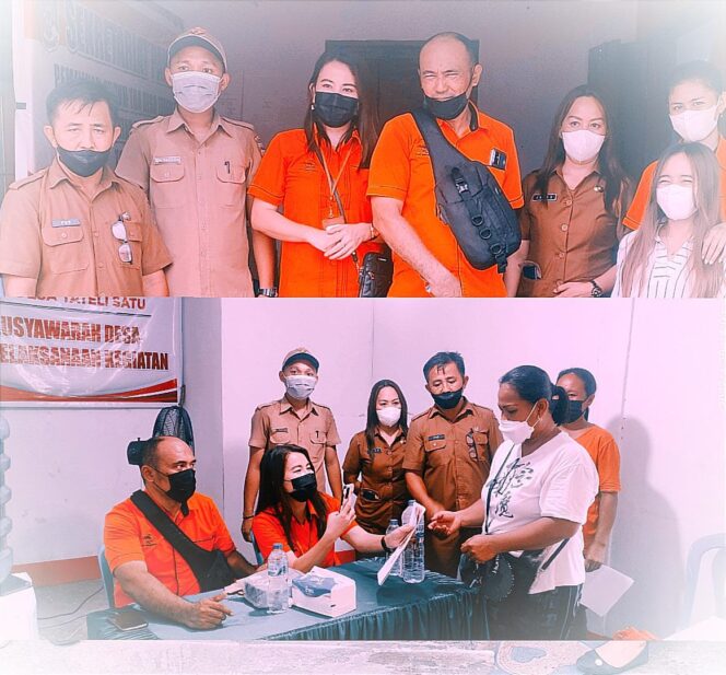 
 PT.Pos Indonesia Cabang Manado Salurkan Sembako Tahap Dua Dan Blt Minyak Goreng di Desa Tateli Satu