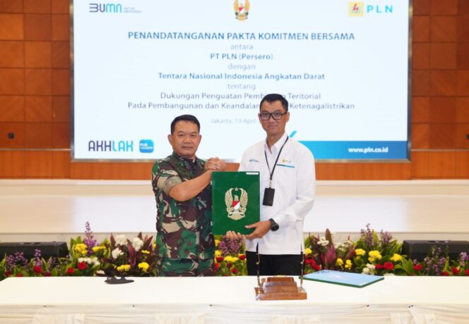 
 Penguatan Pembangunan Infrastruktur, PLN Gandeng TNI AD