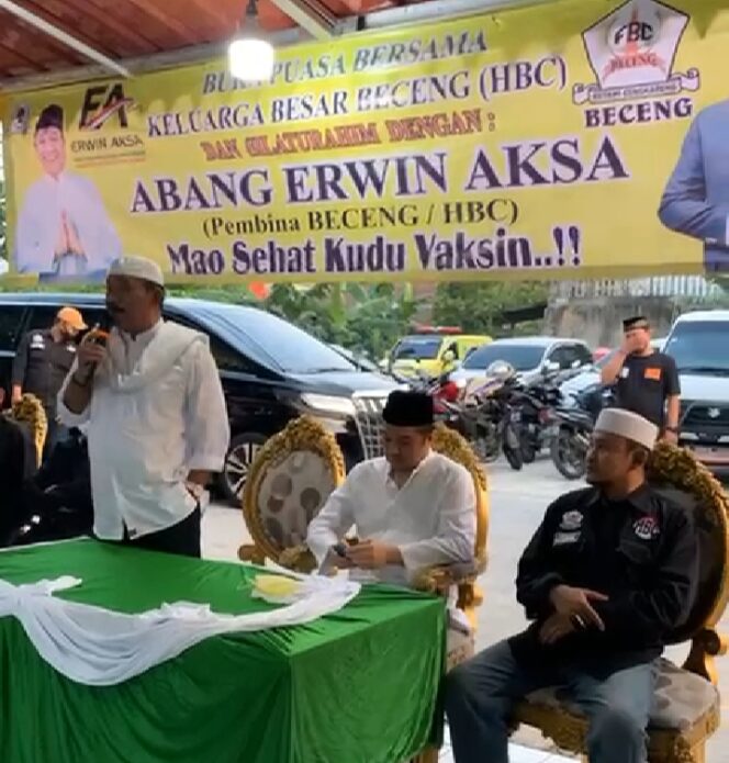 
 Keluarga Besar Yayasan Haji Beceng Center (HBC) Menggelar Buka Puasa Bersama dan Silahturahmi Bersama Bang Erwin Aksa