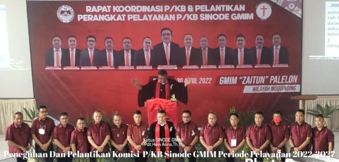 
 Badan Pekerja Majelis Sinode Gereja Masehi Injili Minahasa Melantik Komisi Pelayanan Pria Kaum Bapa Sinode Periode 2022-2027