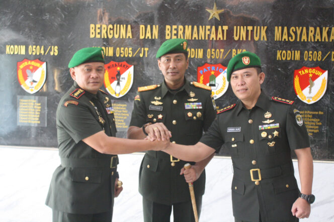 
 Kolonel Arm Yogo Widiatmoko, S.Sos, M.Tr (Han) Resmi Jabat Dandim 0505/Jakarta Timur