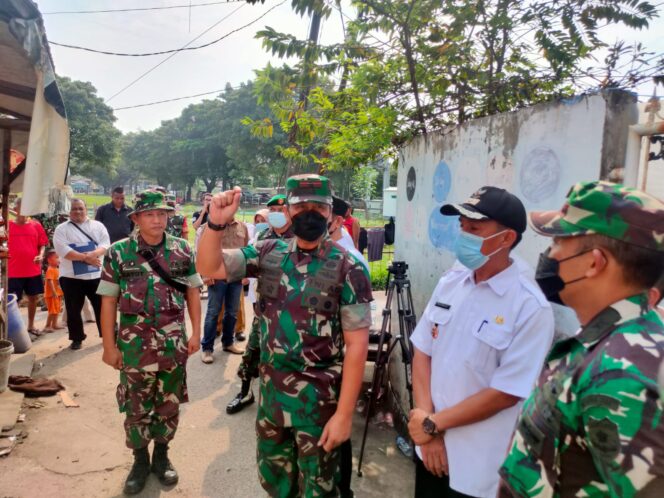 
 Cek Proses Awal Pembangunan Rutilahu, Danrem 051/Wkt Didampingi Dandim 0507/Bekasi Kunjungi Lokasi TMMD 113