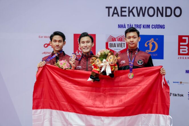 
 Taekwondo Indonesia Sumbang 3 Perunggu