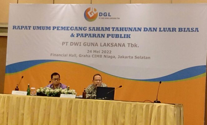 
 PT Dwi Guna Laksana TBK Melaksanakan Paparan Publik