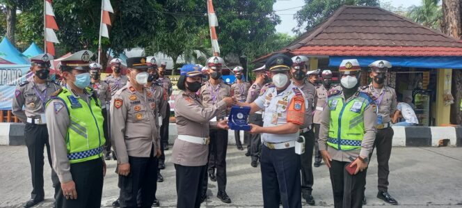 
 Terminal Kalideres Jakbar Kedatangan Siswa Pusdiklantas Polri Serpong