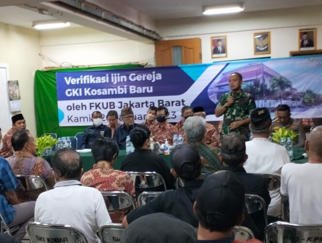 
 Danramil04 Cengkareng Hadiri Verifikasi Gereja GKI Kosambi Baru