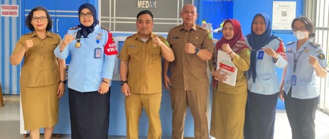 
 Karutan Perempuan Medan Kanwil Kumham Sumut Terima Kunjungan Balik Disnaker Kota Medan