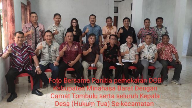 
 Camat Tombulu Sambut Panitia Pemekaran Guna Mempercepat Pemekaran DOB Kabupaten Minahasa Barat