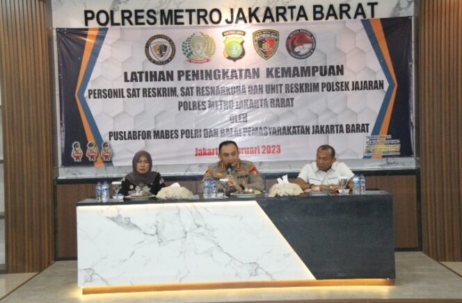 
 Kepala Bapas Kelas I Jakarta Barat Hadir Dalam Pembukaan Pelatihan Peningkatan Kemampuan Anggota Polres Metro Jakarta Barat