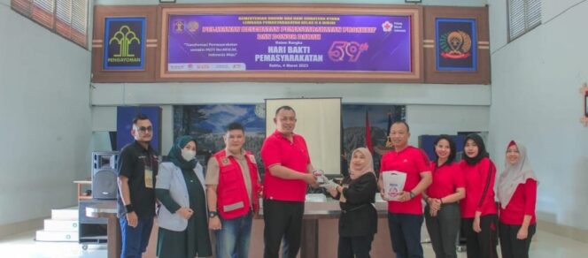 
 Sambut HBP ke 59, Lapas Binjai Kanwil Kumham Sumut Donor Darah
