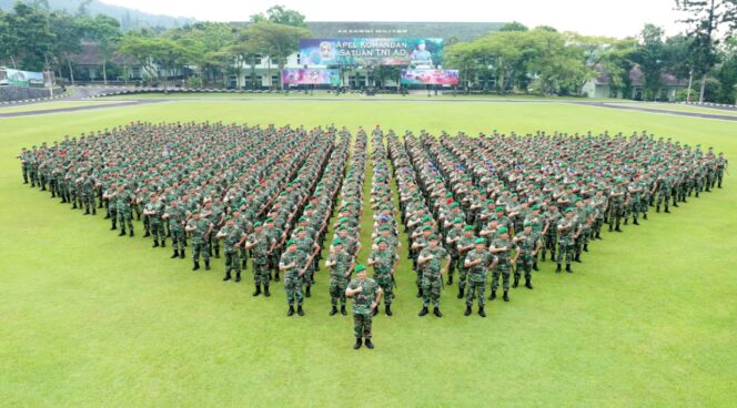 
 Samakan Persepsi Terhadap Visi, Misi, dan Tupoksi, TNI AD Gelar Apel Dansat
