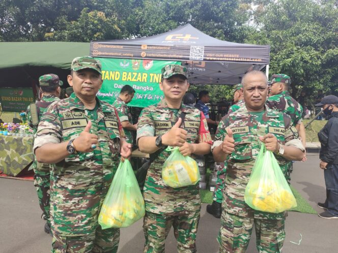 
 Danramil 04 Cengkareng Hadiri Bazar Murah Ramadhan 1444 H di Mabes TNI