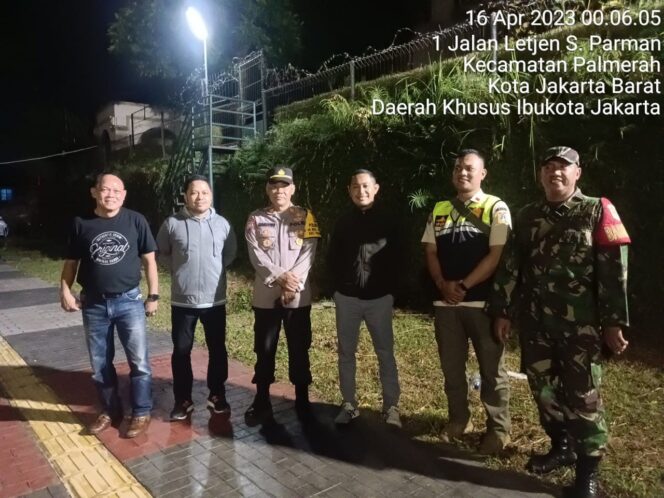
 Wakapolsek Palmerah Pimpin Apel Cipta Kondusif di RW 04 Belakang Apartement Slipi