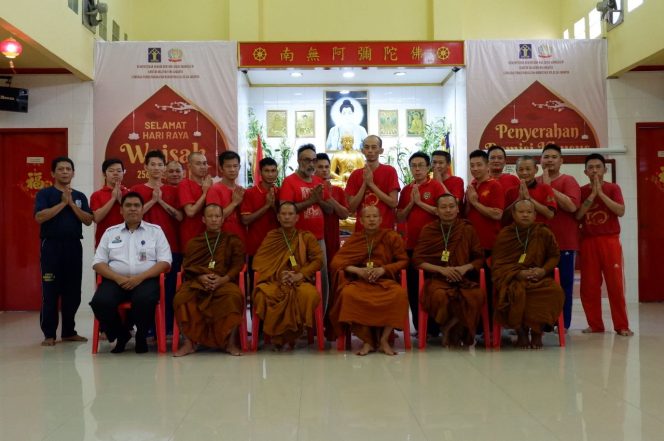 
 Warga Binaan Lapas Narkotika Kelas II-A Wilayah Kemenkumham DKI – Jakarta Bersama dengan Sangha Dhamma Duta Indonesia (SDDI) Laksanakan Puja Bakti dan Dhammadesana