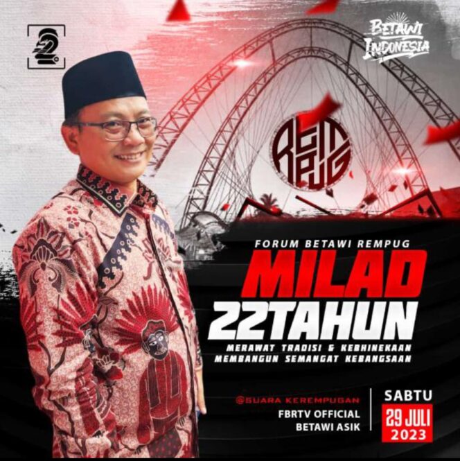 
 Amanat Milad ke 22 FBR, Merawat Tradisi dan Menjaga Kebinekaan