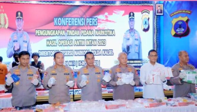 
 236 Tersangka Narkoba Diamankan Polda Kalsel