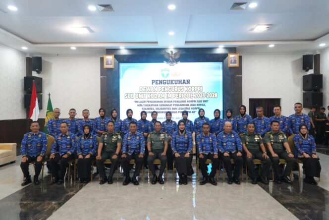 
 Ketua DPK Unit TNI AD Kukuhkan DPK Sub Unit Kodam Iskandar Muda