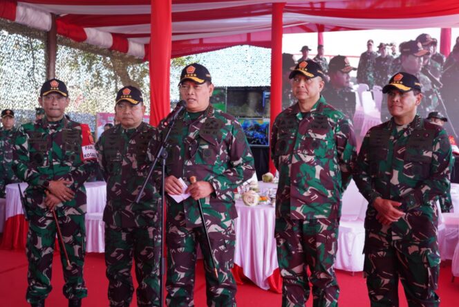 
 Kasad Saksikan Latihan Puncak Latgab TNI Dharma Yudha Tahun 2023