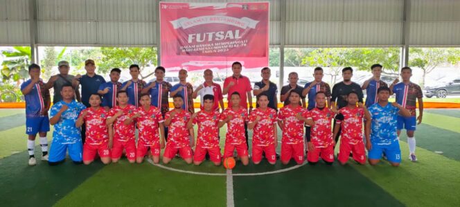 
 Sengit, Laga Final Futsal Kanwil Kemenkumham Sumut Dimenangkan Tim Futsal Rayon Medan 1