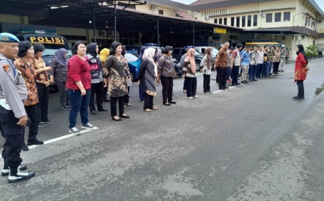 
 Polrestabes Medan Gelar Apel Pengamanan Presiden Jokowi