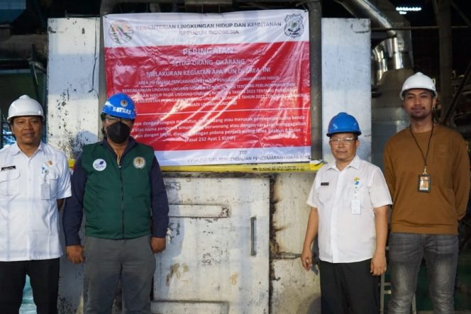 
 Satgas KLHK Hentikan Pengoperasian Insinerator Tidak Berizin oleh PT MI
