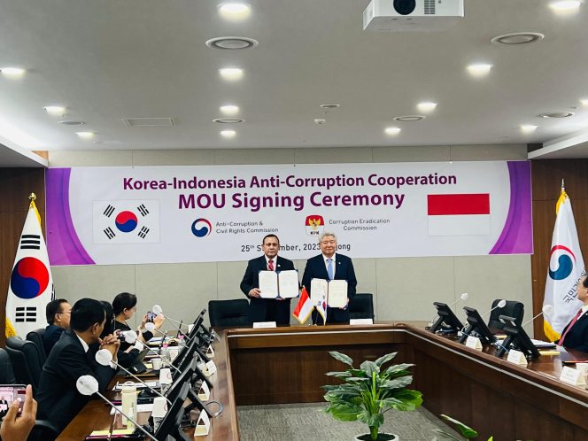 
 Perkuat Kerja Sama Pemberantasan Korupsi, KPK Teken MoU dengan ACRC Korsel