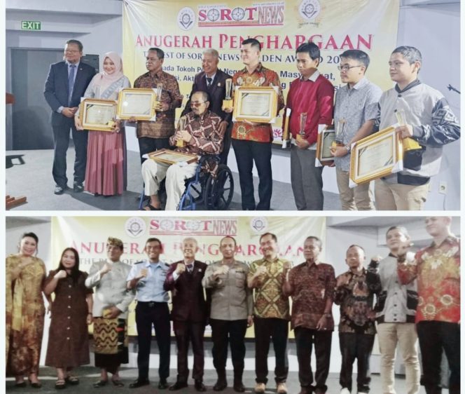 
 HUT Sorot News Ke-13 Tahun 2023 Gelar Penganugerahan Penghargaan Golden Award