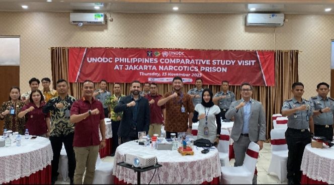
 Lapas Narkotika Jakarta Terima Kunjungan UNODC Filipina