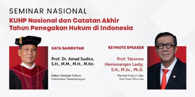 
 Menkumham Yasonna Laoly Teragenda Jadi Pembicara Kunci Seminar MAHUPIKI
