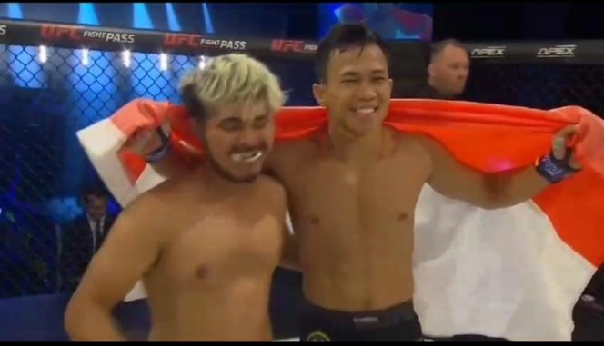
 Prajurit Yonarhanud 1/PBC Divif 1 Kostrad Menggemparkan The Octagon MMA Cage Warrior 165 San Diego,USA