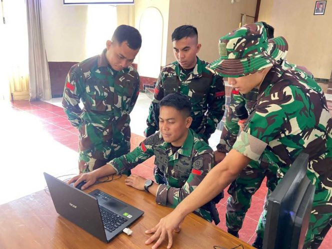 
 Hadapi Era Digital, Yonarmed 11/GG/2/2 Kostrad Gelar Pelatihan Komputer