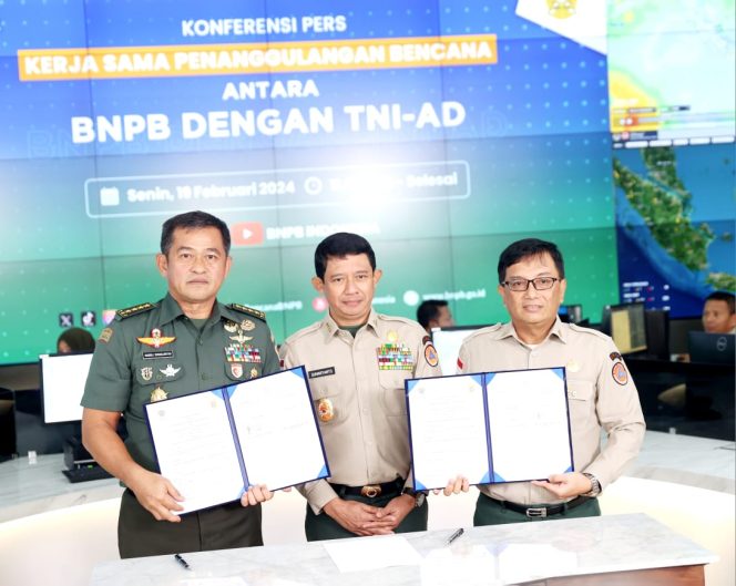 
 Perkuat Kapasitas Indonesia Hadapi Bencana, TNI AD Kolaborasi Dengan BNPB
