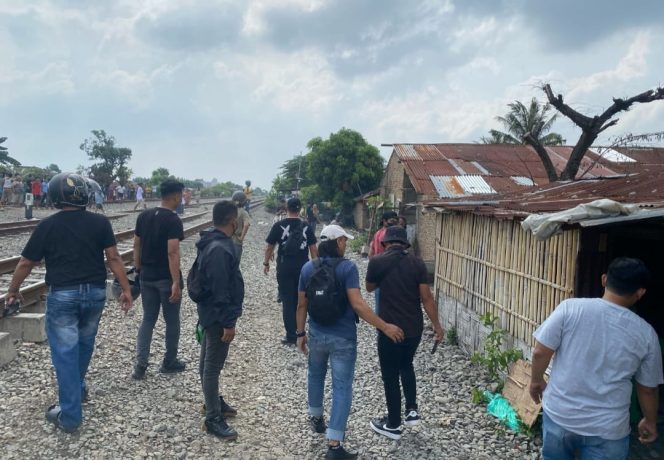 
 Sat Res Narkoba Polrestabes Medan Gerebek Bantaran Rel KA Tembung
