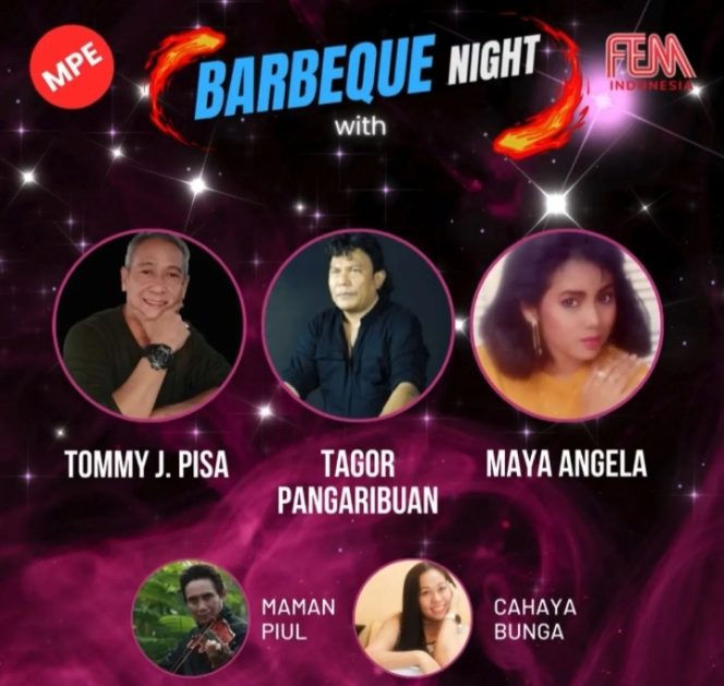 
 Tommy J Pisa, Maya Angela dan Tagor Pangaribuan Konser Bareng di “Barbeque Night”