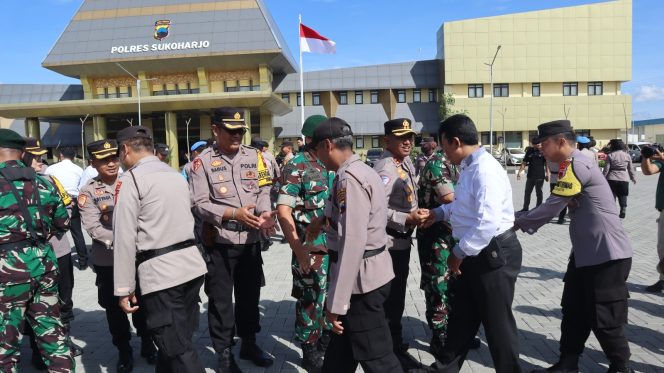 
 Polres Sukoharjo, Kodim 0726 dan Brigif Gelar Halal BiHalal