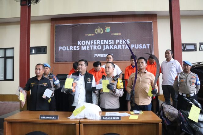 
 Jajaran Polres Metro Jakarta Pusat Ungkap 3 Perkara Kriminal