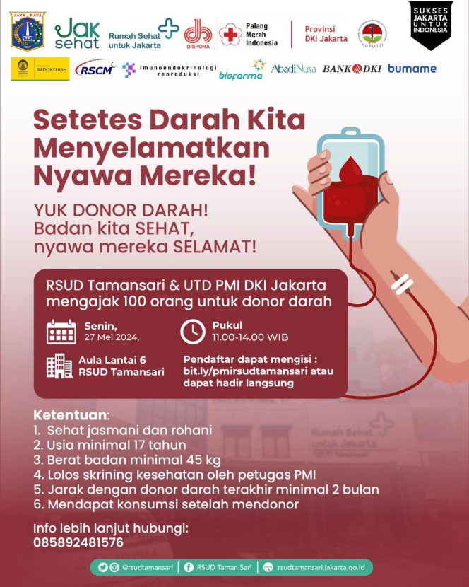 
 Setetes Darah Kita Menyelamatkan Nyawa Mereka di RSUD Tamansari