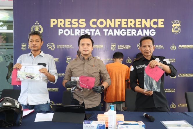 
 4 Orang Pelaku Pencurian Bermotor Diringkus Polresta Tangerang
