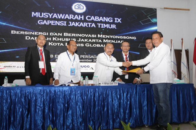 
 Sutrisno Negara Sianturi Terpilih Jadi Ketua Gapensi Jakarta Timur 2024-2029