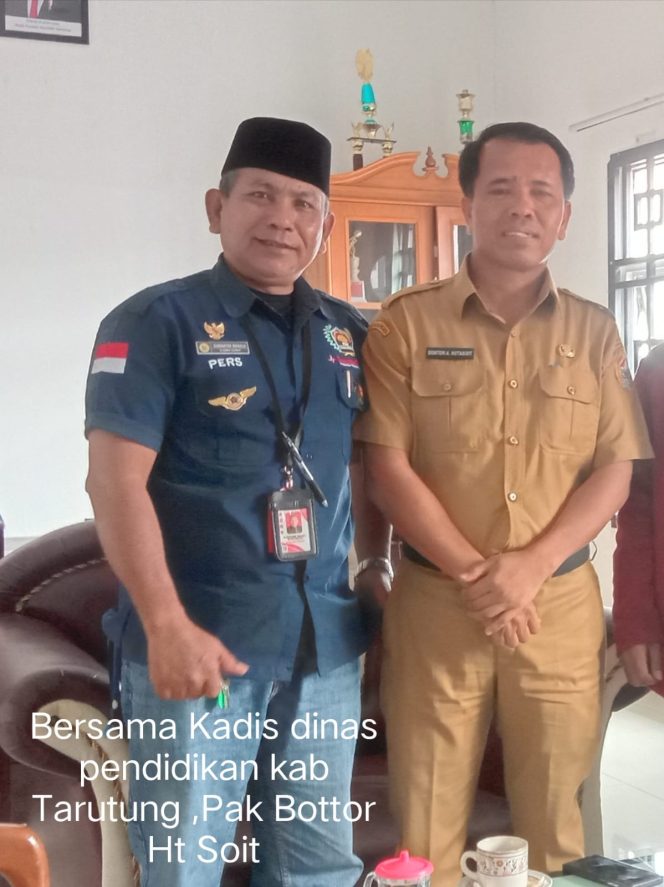 
 Media Komunitas Todays Jalin Silaturahmi dengan Dinas Pendidikan Tapanuli Utara