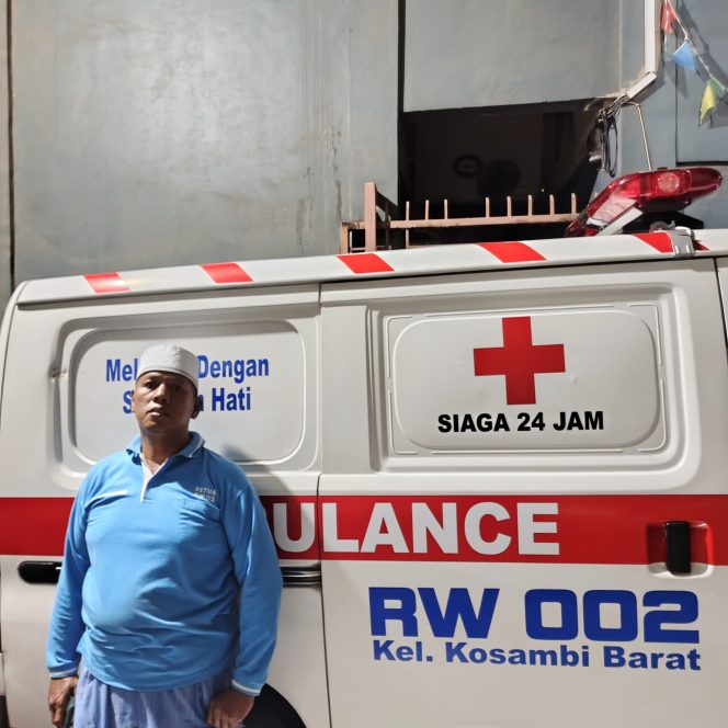 
 Warga RW 002 Kosambi Barat Kini Memiliki Fasilitas Ambulans Gratis Lengkap Oksigen