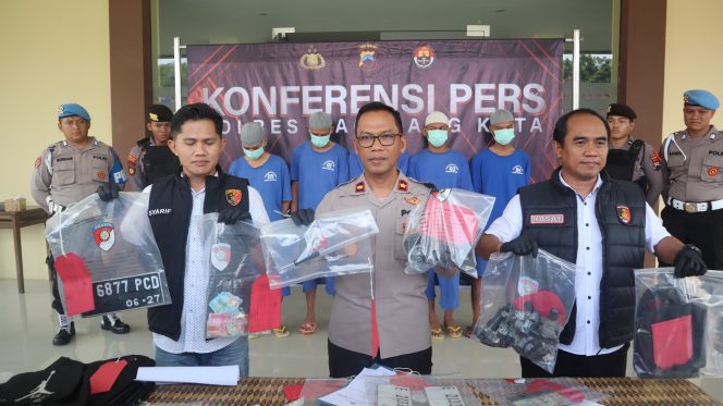 
 9 Tersangka Pencurian Sepeda Motor dan 5 Unit SPM Diamankan Polres Magelang Kota